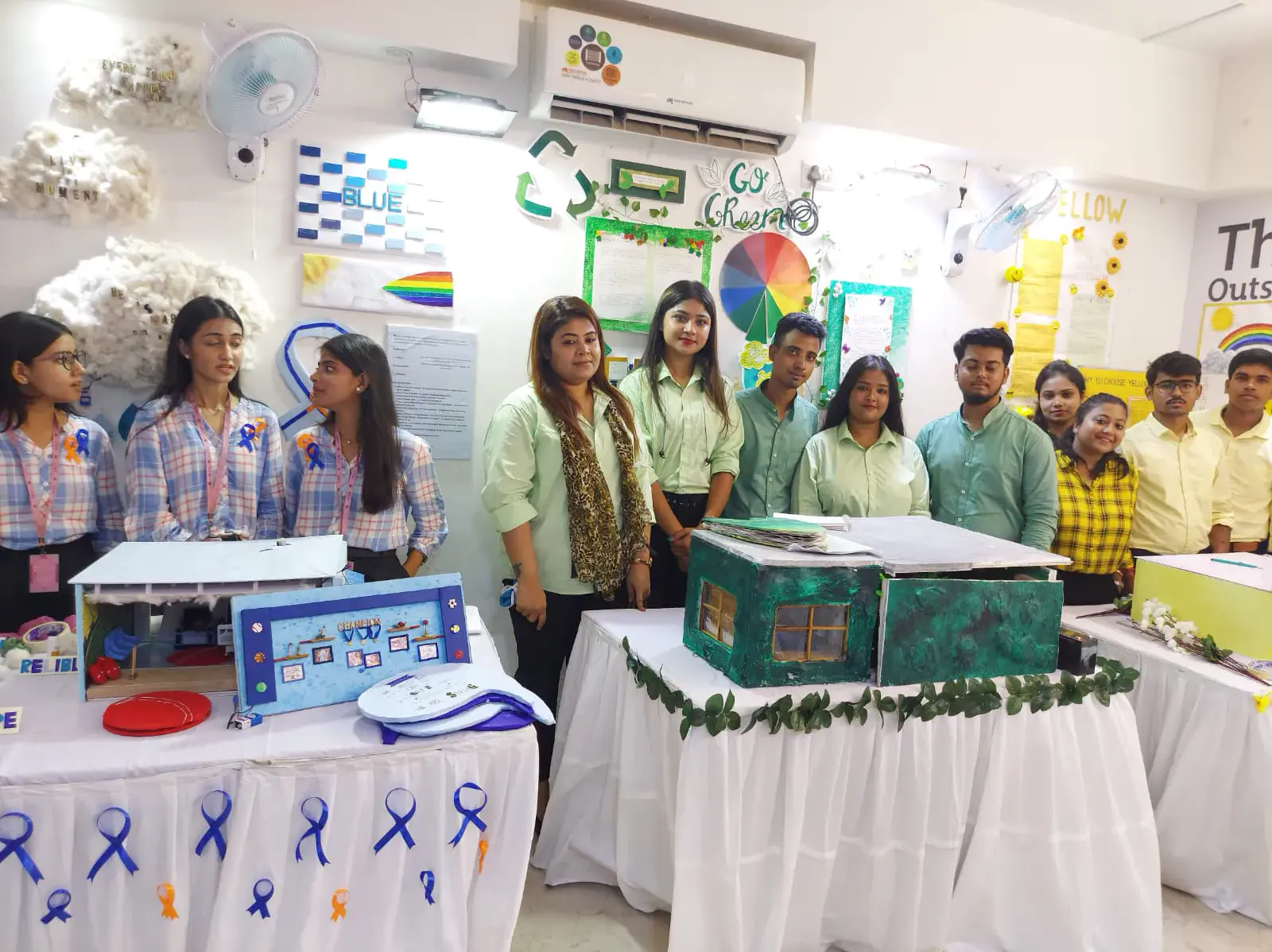 Harmony 2022 Team Green with Teachers - The Annual Interior Design Exhibition in Kolkata