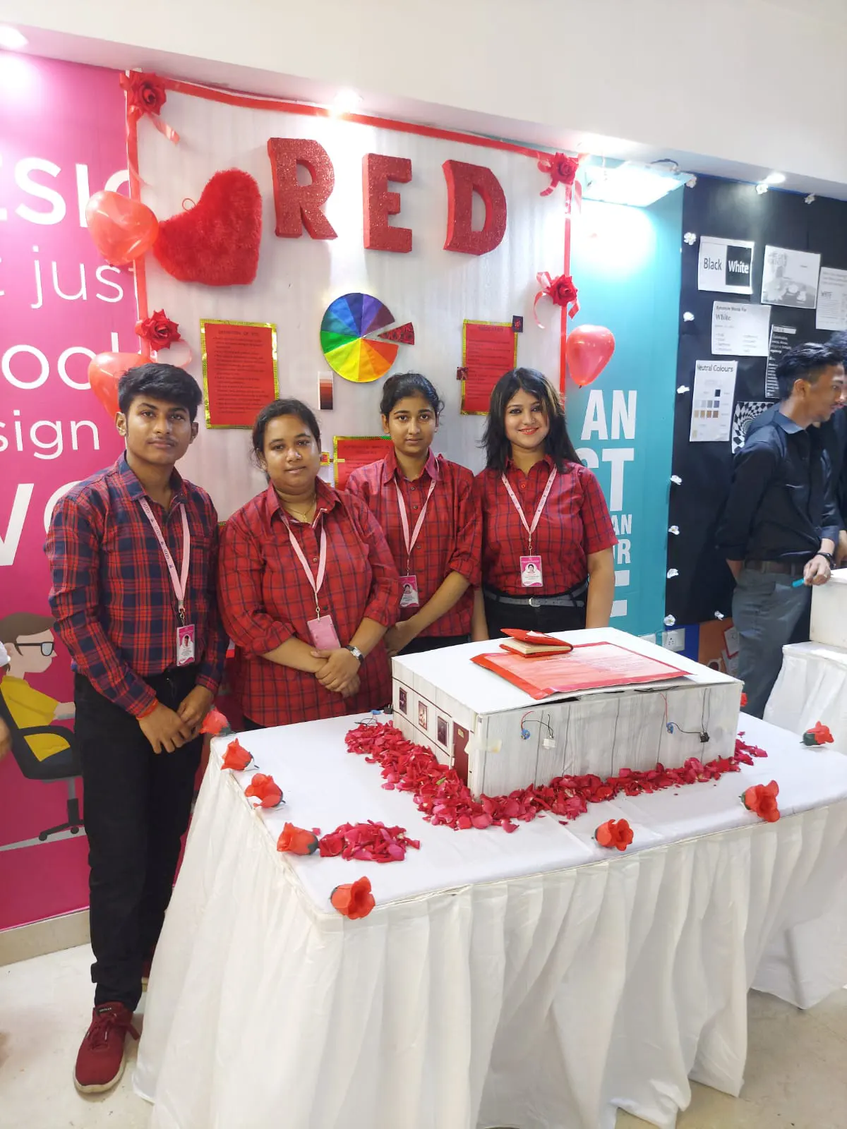 Interior design students at the Harmony Event 2023